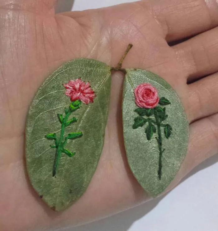 This Brazilian Artist Creates Unique Designs Of Embroidery On Fallen Leaves (109 Pics)