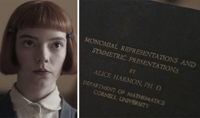 The Scene Of Beth In Math Class Includes A Small Connection Back To Her Mother's Career