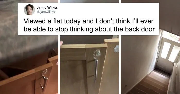 Man Finds A Secret Doorway With Stairs Hidden In Kitchen Cupboard During An Apartment Viewing And People Online Are Creeped Out