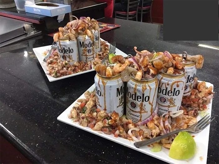 $37, gambas con mantequilla