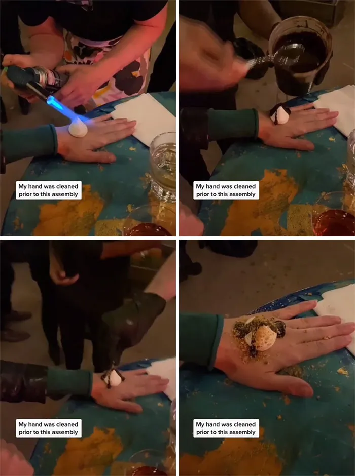 Deconstructed Hand S'more?