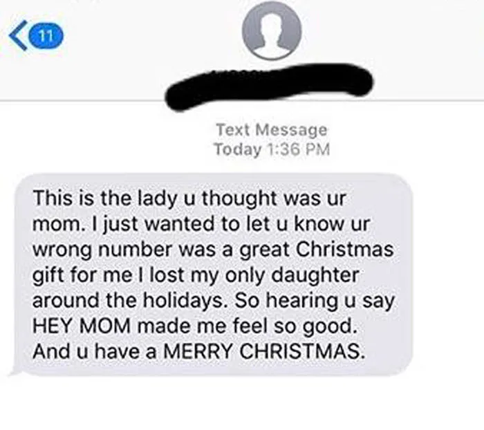 I'm Really Crying Right Now. I Thought I Was Calling My Mom. But I Had The Wrong Number And