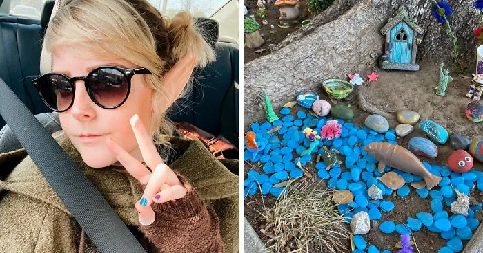 4-Year-Old Feels Lonely In Quarantine, Sets Up A Fairy Garden, Her Neighbor Notices And Pretends To Be A Fairy Named Sapphire For 9 Months