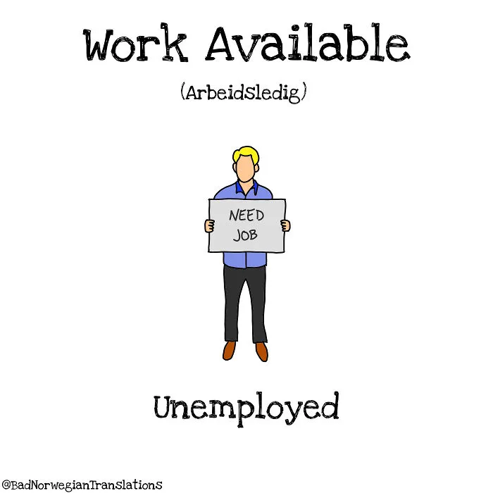 40 Brilliantly Literal Norwegian Words That Say Exactly What They Mean Illustrated By Me