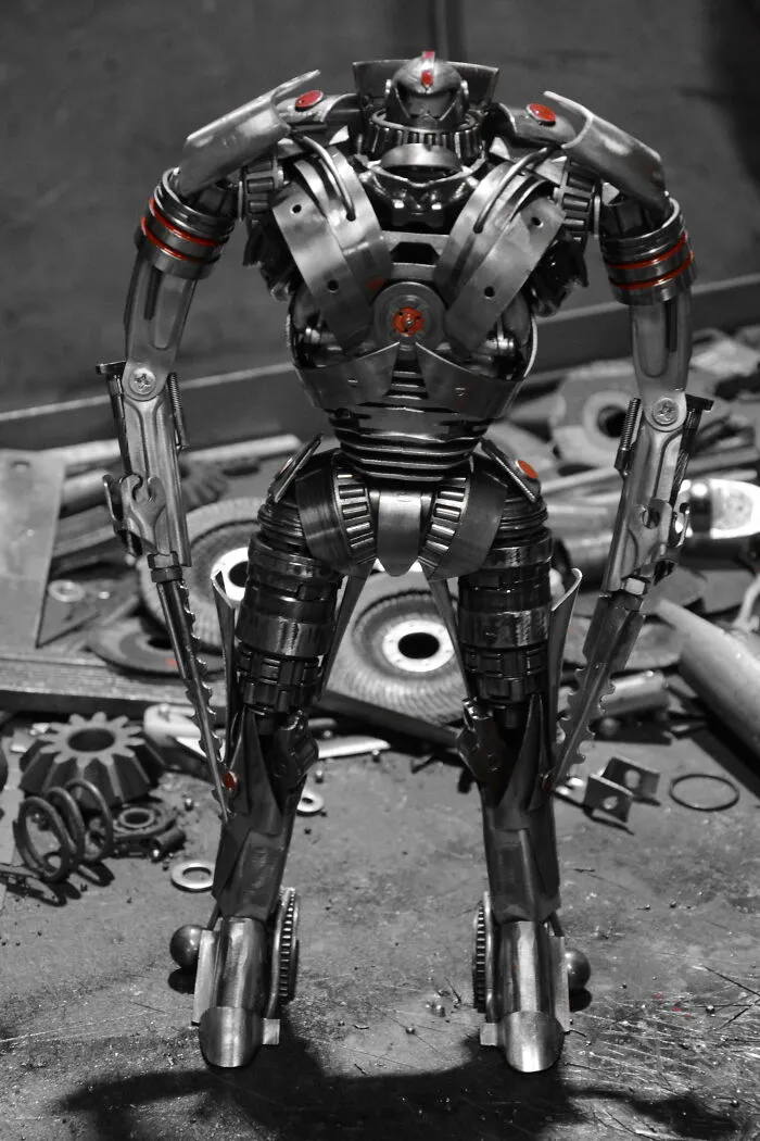 This Artist From Poland Uses Scrap Metal To Create These Fascinating Sculptures Inspired By Popular Movies (44 Pics)