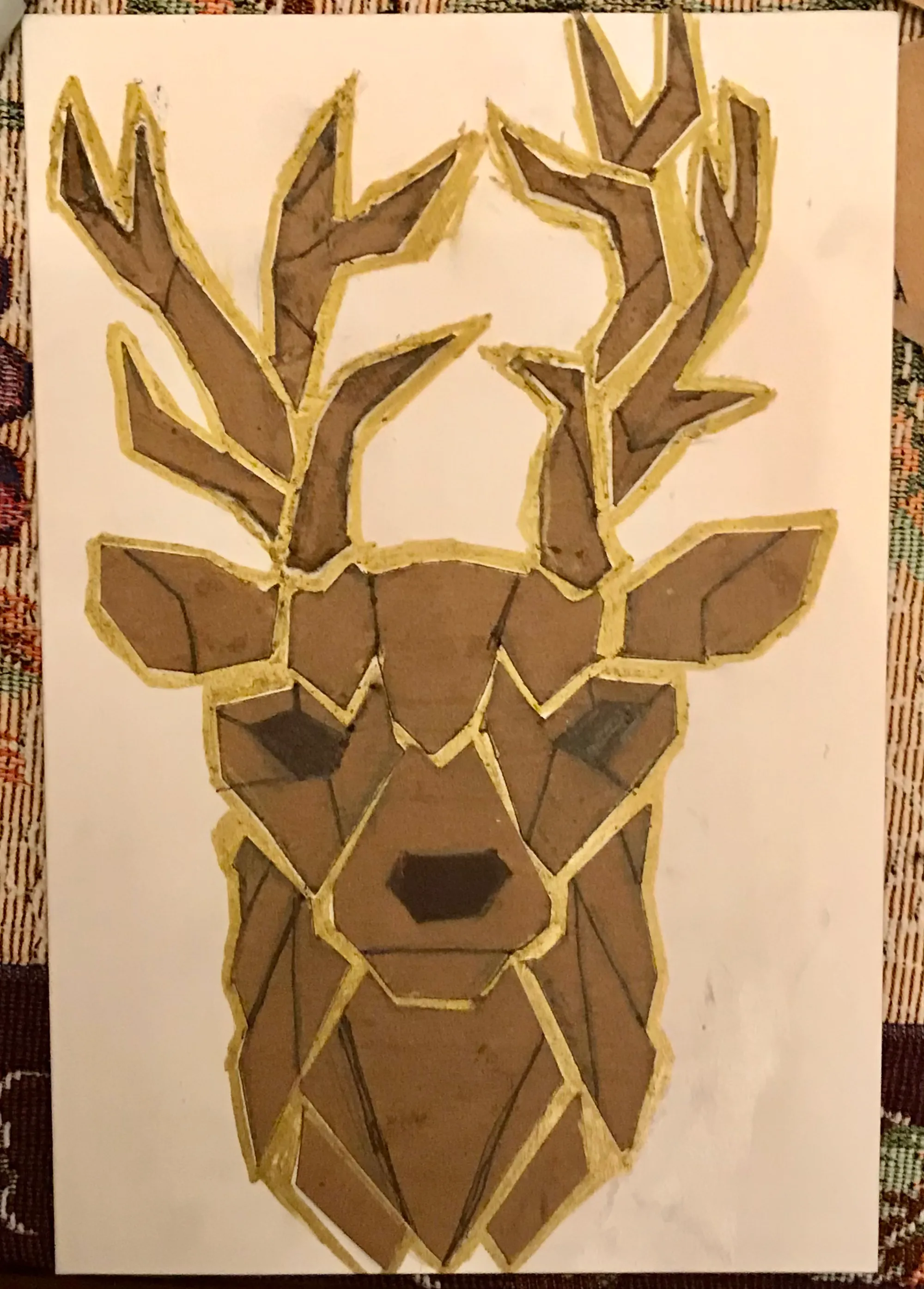 I Made Christmas Cards From Home Art Supplies