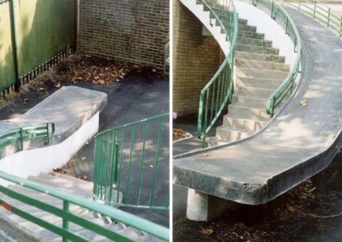 Silla de ruedas al extremo