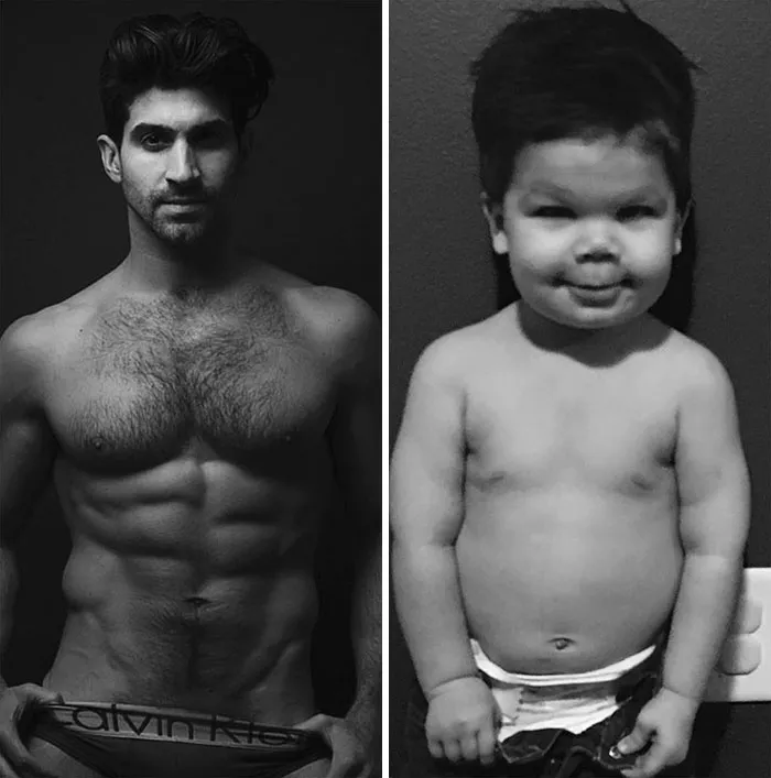 Mom Makes Fun Of Her Model Brother By Having Her Toddler Recreate His Poses, And Result Is Hilariously Adorable (45 New Pics)