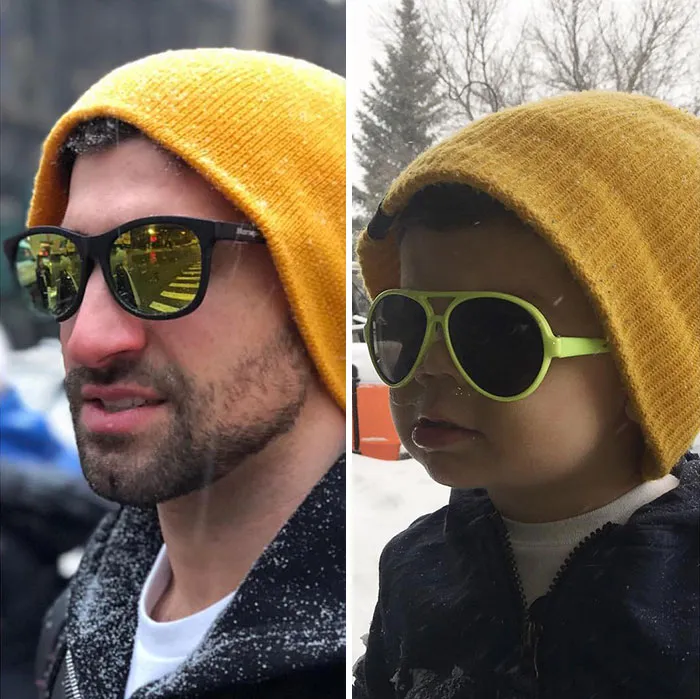 Mom Makes Fun Of Her Model Brother By Having Her Toddler Recreate His Poses, And Result Is Hilariously Adorable (45 New Pics)