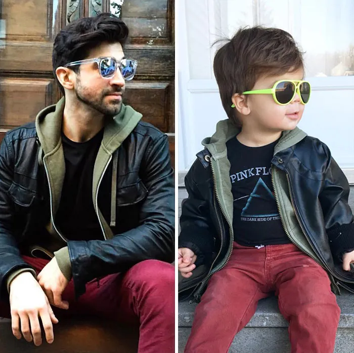 Mom Makes Fun Of Her Model Brother By Having Her Toddler Recreate His Poses, And Result Is Hilariously Adorable (45 New Pics)