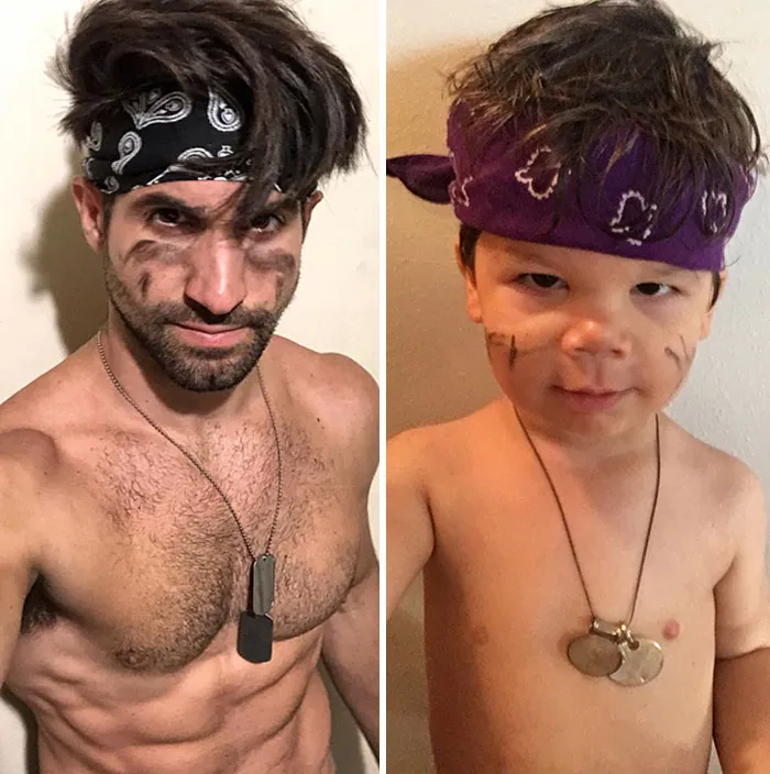 Mom Makes Fun Of Her Model Brother By Having Her Toddler Recreate His Poses, And Result Is Hilariously Adorable (45 New Pics)