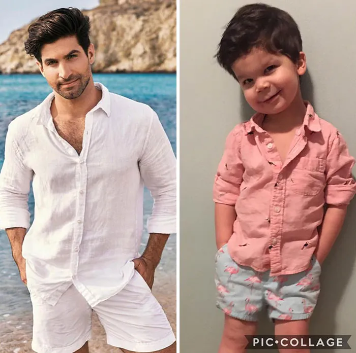Mom Makes Fun Of Her Model Brother By Having Her Toddler Recreate His Poses, And Result Is Hilariously Adorable (45 New Pics)