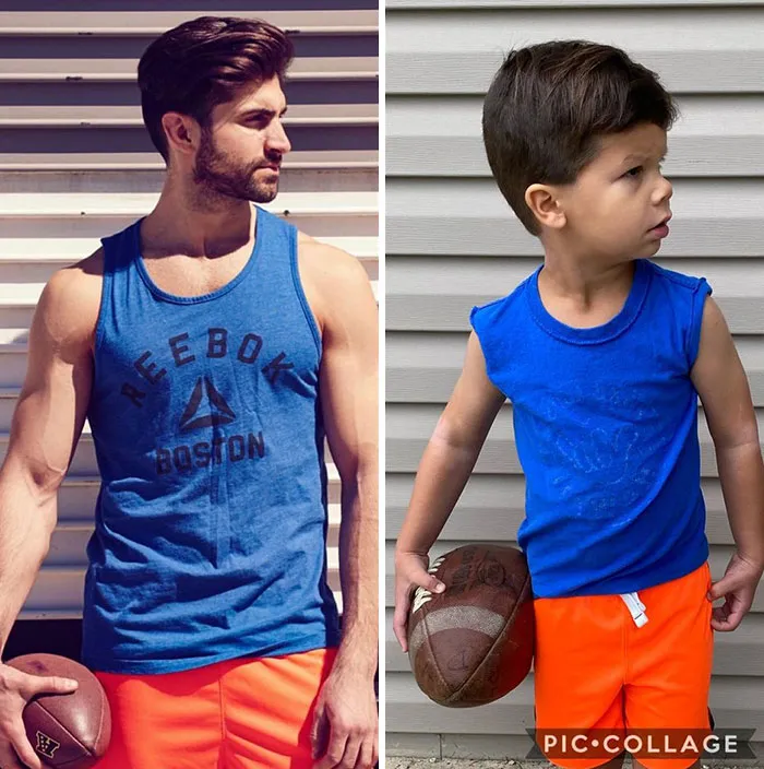 Mom Makes Fun Of Her Model Brother By Having Her Toddler Recreate His Poses, And Result Is Hilariously Adorable (45 New Pics)