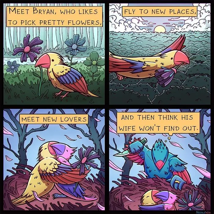  46 Short Comics With Unexpected Twists By Needle Wig