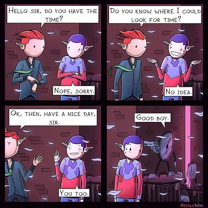 46 Short Comics With Unexpected Twists By Needle Wig