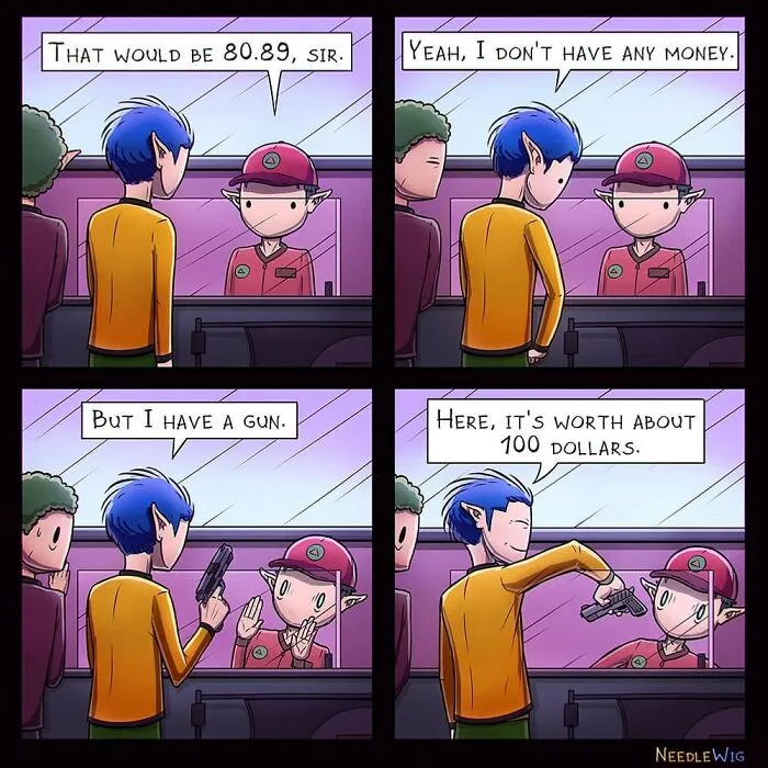  46 Short Comics With Unexpected Twists By Needle Wig