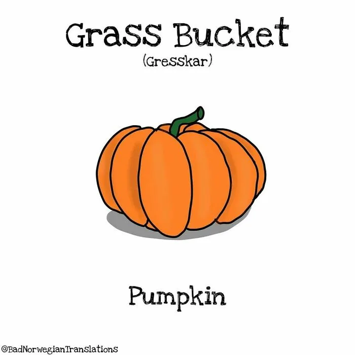 40 Brilliantly Literal Norwegian Words That Say Exactly What They Mean Illustrated By Me