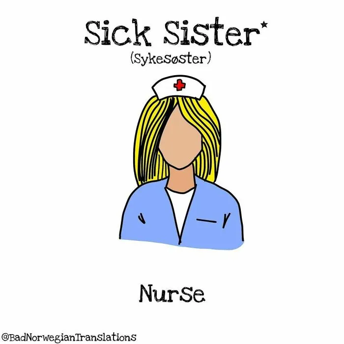 40 Brilliantly Literal Norwegian Words That Say Exactly What They Mean Illustrated By Me