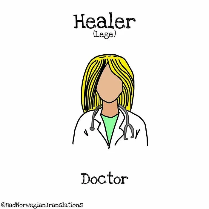 40 Brilliantly Literal Norwegian Words That Say Exactly What They Mean Illustrated By Me