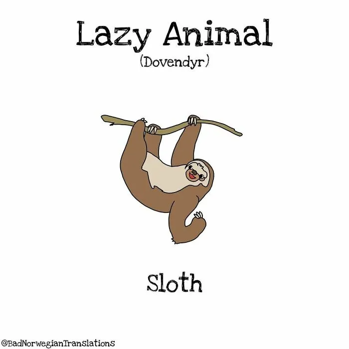 40 Brilliantly Literal Norwegian Words That Say Exactly What They Mean Illustrated By Me