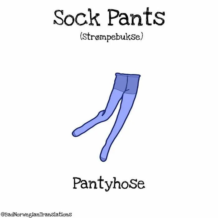40 Brilliantly Literal Norwegian Words That Say Exactly What They Mean Illustrated By Me
