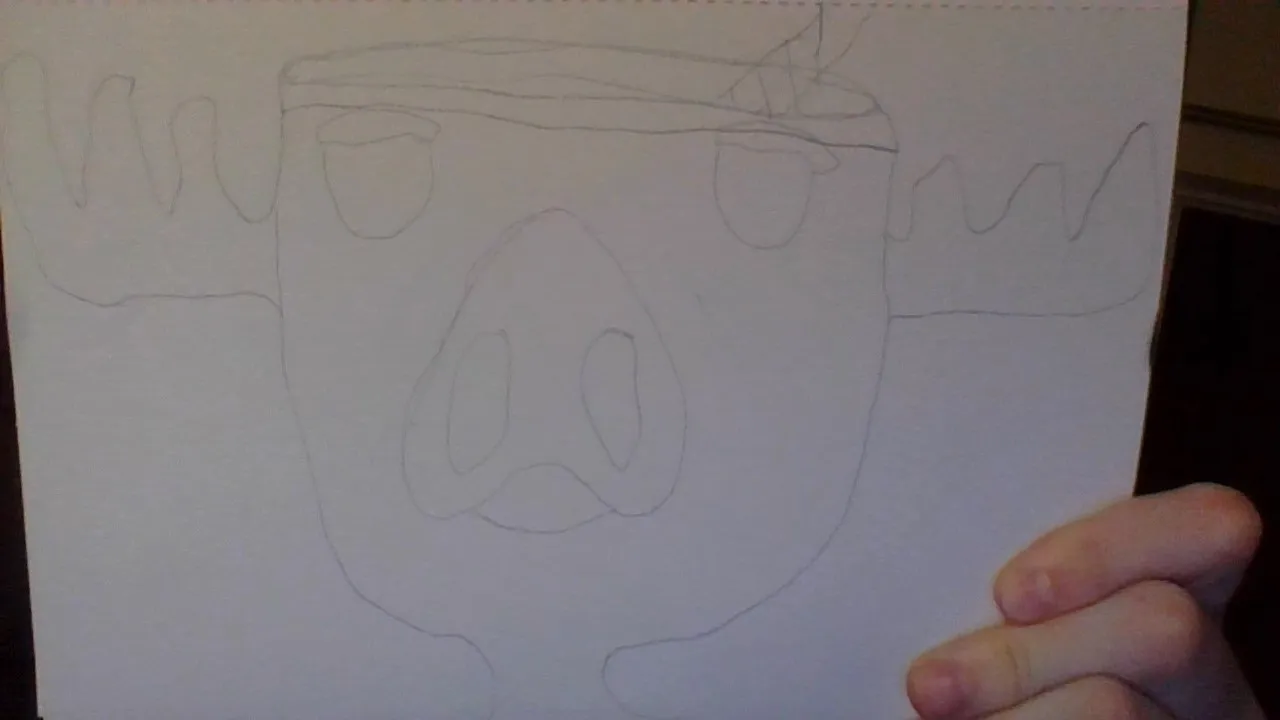 Draw A Nutcracker Or Something Christmassy With Either Your Eyes Closed Or Your Left Hand!
