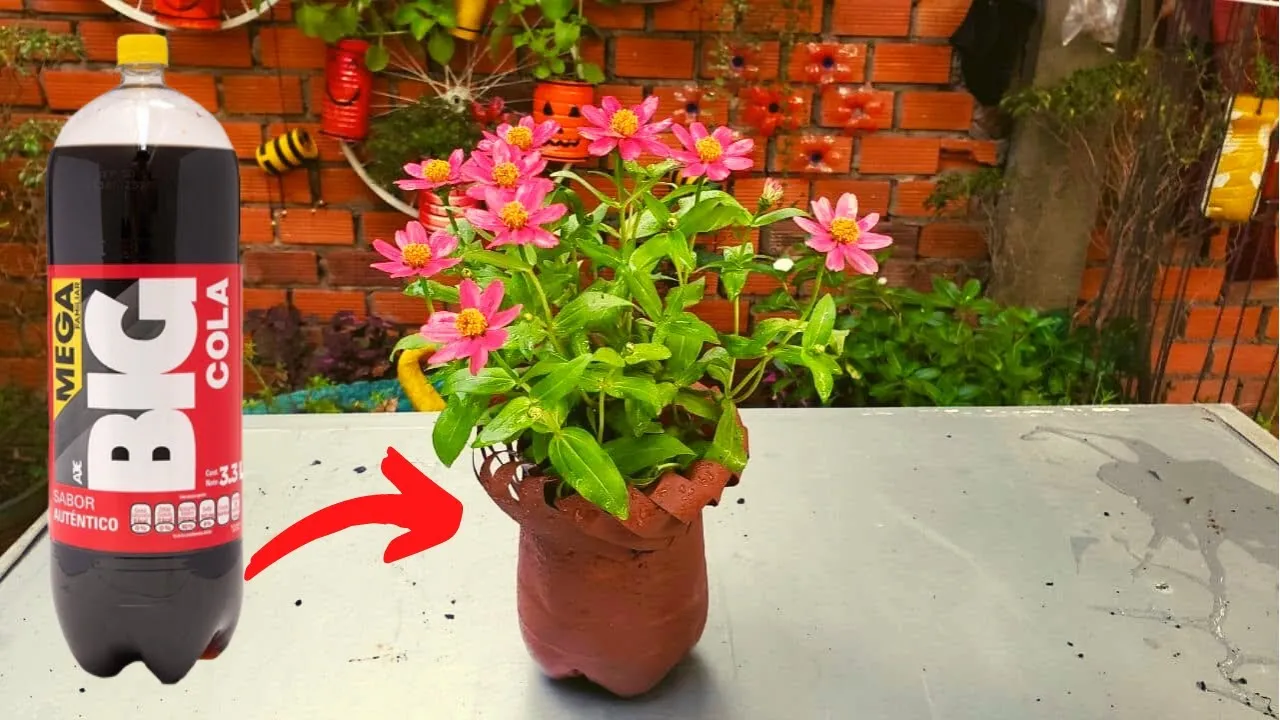 How To Recycle Plastic Bottles Into Colorful Planter Pots | Craft Yours