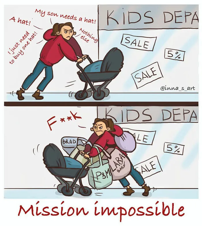 Mom Creates 30 Hilariously Honest Comics About What It's Like Raising A Child