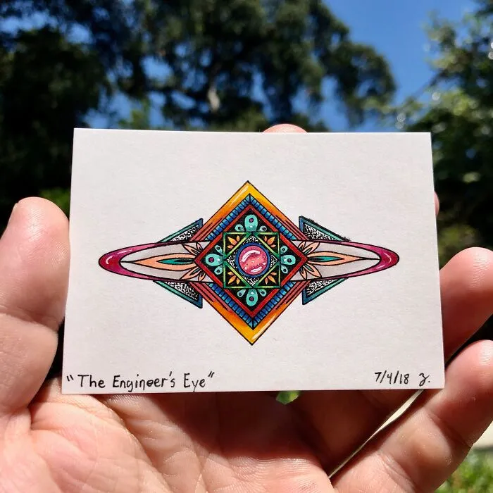 Here Are My Jeweled Doodles Drawn With Pen And Marker (32 Pics)
