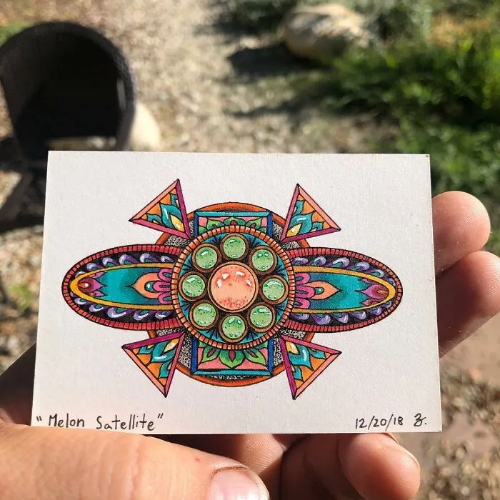 Here Are My Jeweled Doodles Drawn With Pen And Marker (32 Pics)