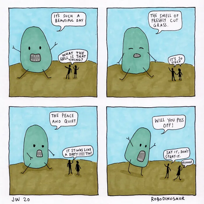 I Make Comics About A Misunderstood Monster That Nobody Likes, So He Sometimes Loses It (10 Pics)