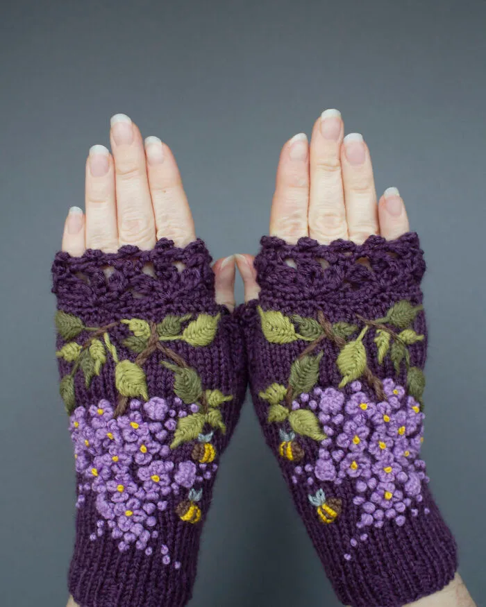 I Have Been Making Embroidered Gloves For Over 7 Years Now, Here Are My 40 Best Works