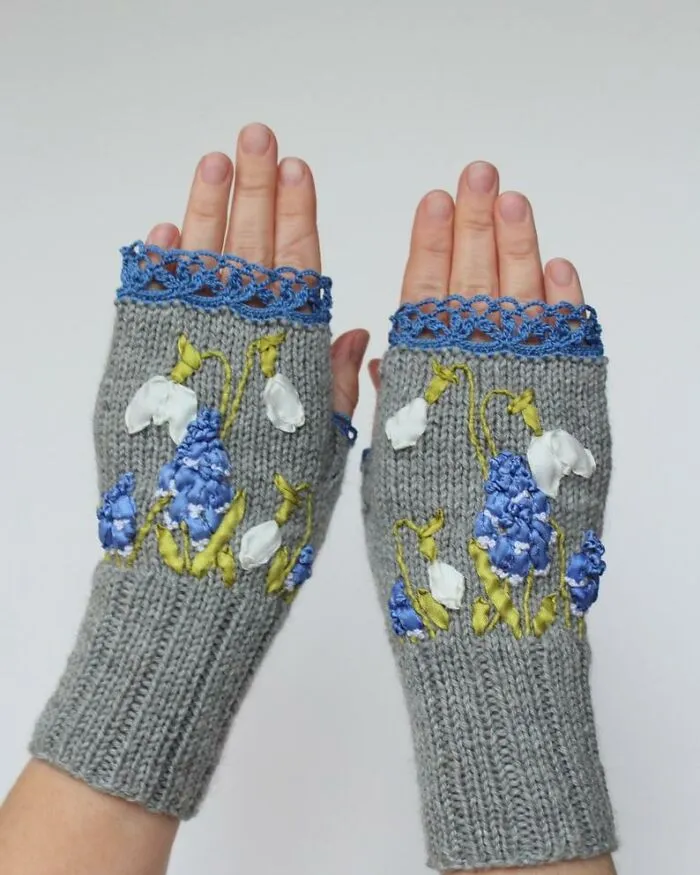 I Have Been Making Embroidered Gloves For Over 7 Years Now, Here Are My 40 Best Works