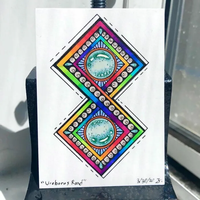 Here Are My Jeweled Doodles Drawn With Pen And Marker (32 Pics)