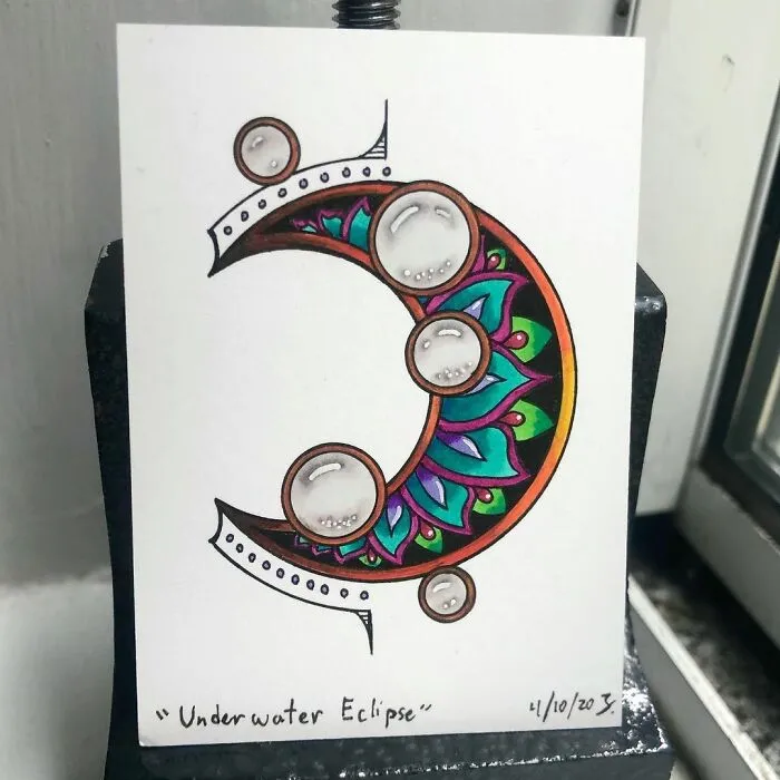 Here Are My Jeweled Doodles Drawn With Pen And Marker (32 Pics)