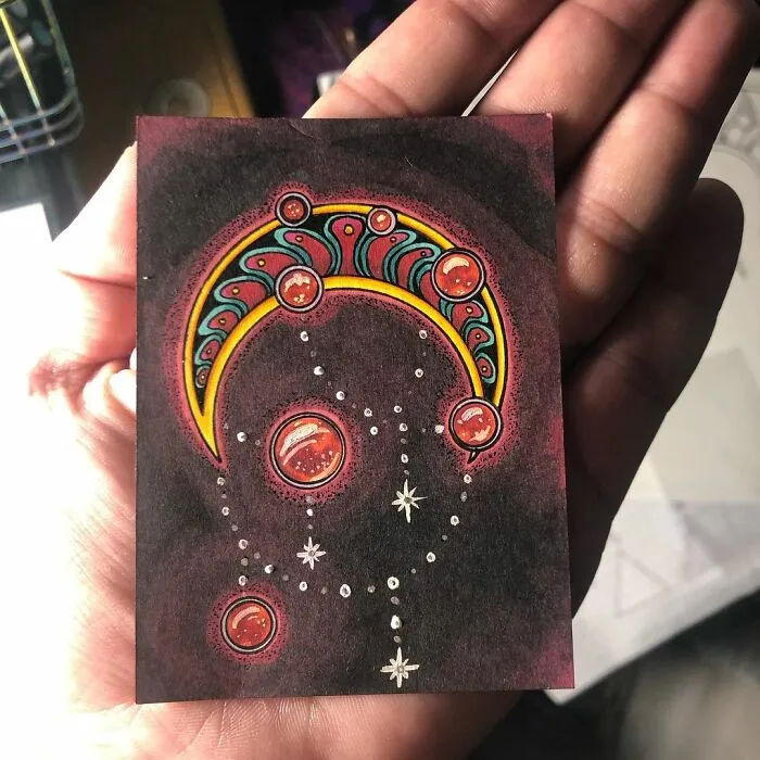 Here Are My Jeweled Doodles Drawn With Pen And Marker (32 Pics)