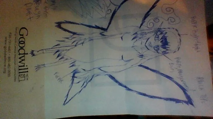 Drew This On A Road Trip Years Ago For A Character I Was Doing Oo Can't Believe I Did This In Pen Oo
