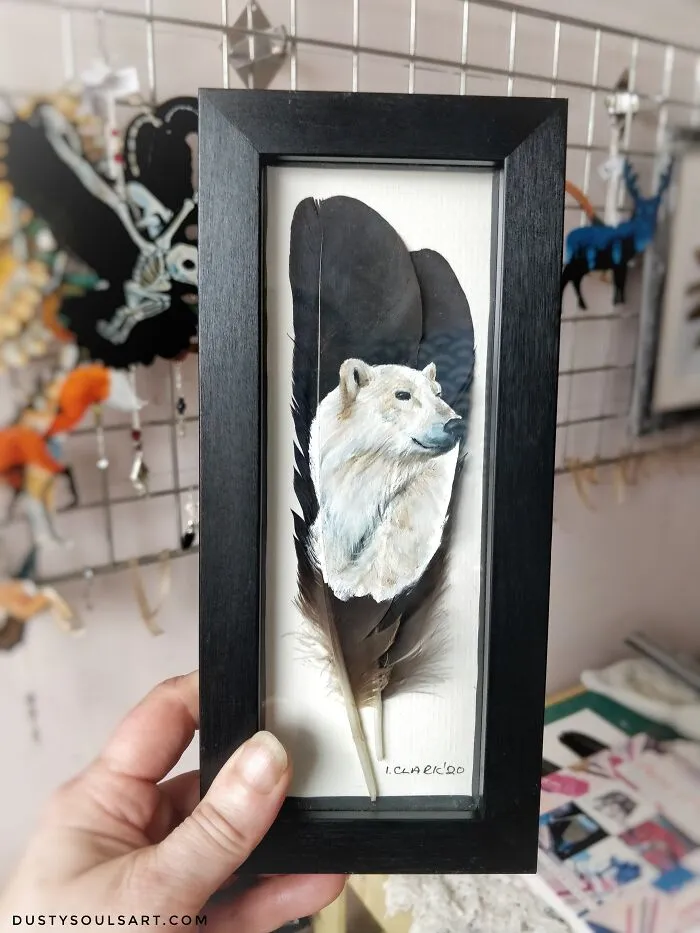 I’m Surviving Lockdown By Painting On Feathers (30 New Pics)