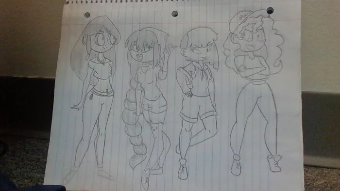 From Left To Right We Have Pocahontas, Rapunzel, Mulan, And Merida