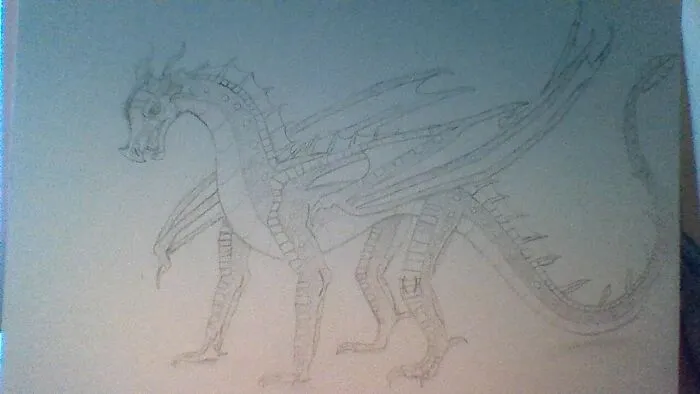 Here Is My Fictional Animal. Im A Huge Wings Of Fire Fan These Is A Rain/Leaf Wing Hybrid