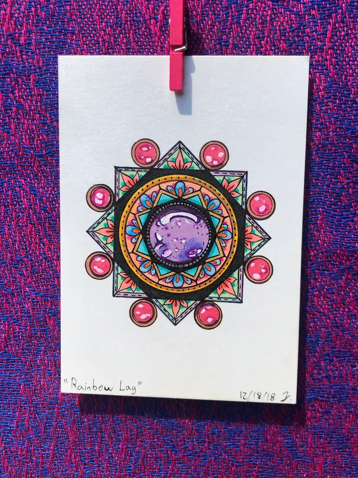 Here Are My Jeweled Doodles Drawn With Pen And Marker (32 Pics)