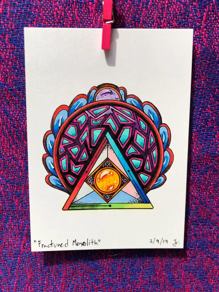 Here Are My Jeweled Doodles Drawn With Pen And Marker (32 Pics)