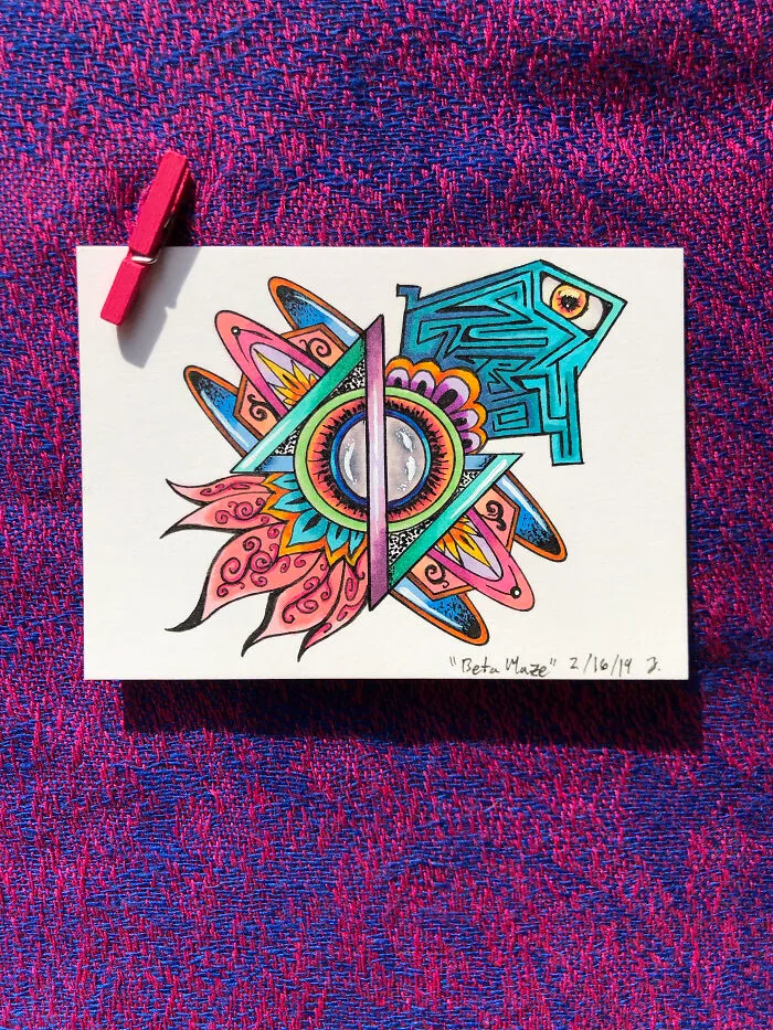 Here Are My Jeweled Doodles Drawn With Pen And Marker (32 Pics)