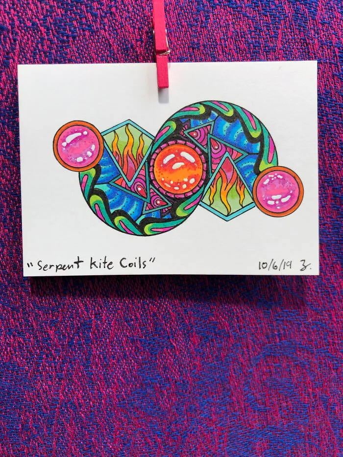 Here Are My Jeweled Doodles Drawn With Pen And Marker (32 Pics)
