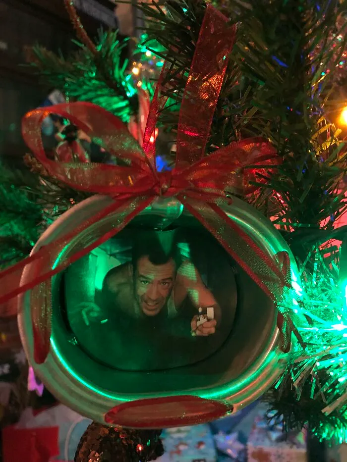 I Made A Die Hard Ornament For My Sister
