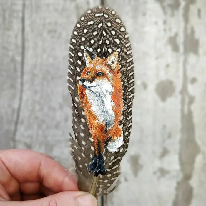 I’m Surviving Lockdown By Painting On Feathers (30 New Pics)