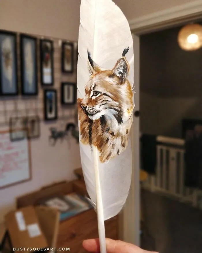 I’m Surviving Lockdown By Painting On Feathers (30 New Pics)