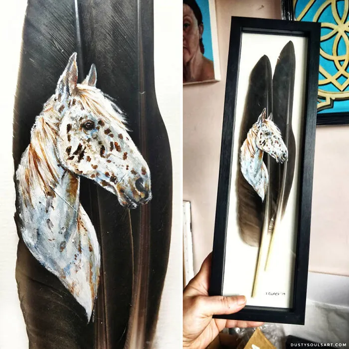 I’m Surviving Lockdown By Painting On Feathers (30 New Pics)