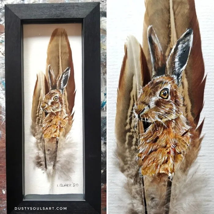 I’m Surviving Lockdown By Painting On Feathers (30 New Pics)