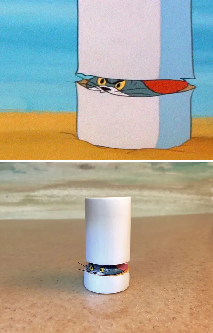 Japanese Artist Turns Tom And Jerry's Most Unfortunate Moments Into Sculptures, And The Result Is Hilarious (23 New Pics)